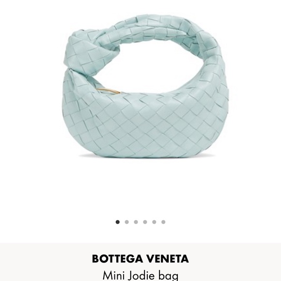 Bottega Veneta Handbags - GENUINE teal washed Bottega Veneta Mini Jodie. Like New